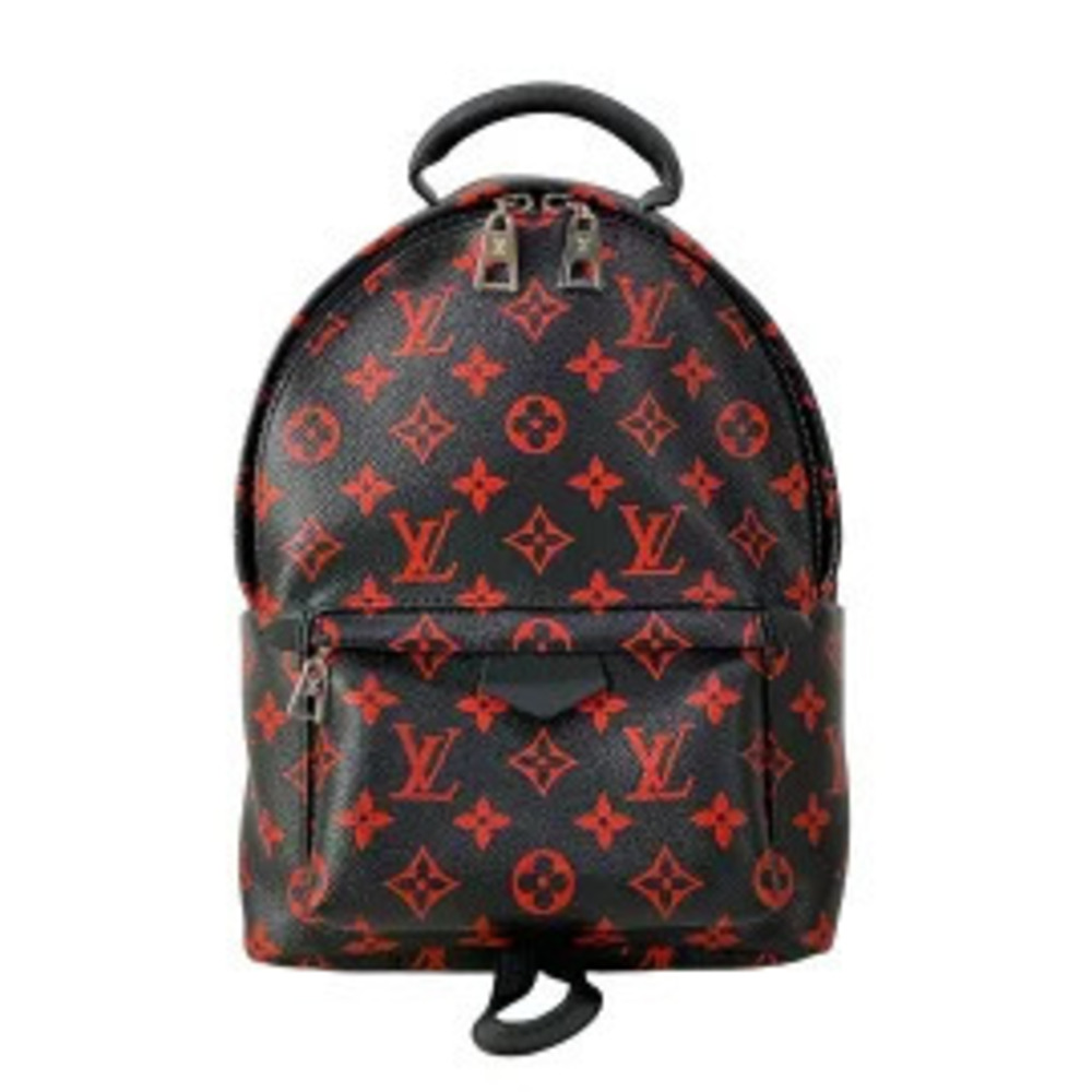 LOUIS VUITTON Palm Springs Backpack Rucksack Monogram Infra Rouge Red